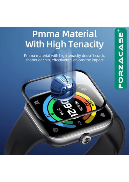 Xiaomi Redmi Watch 5 ile Uyumlu Çerçeveli Tam Kaplayan 3D Pet Ekran Koruyucu Film FC016 modelleri