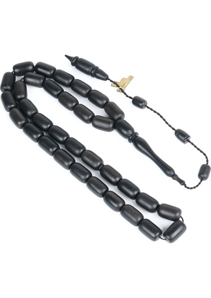 Abanoz Ağacı Kapsül Kesim 9x14 mm Tesbih