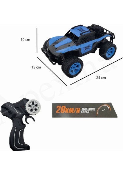 2.4ghz Uzaktan Kumandalı Full Fonksiyon Şarjlı 20 Km Hız Yapan Off-Road Rc Araba Storm Mavi fiyatları