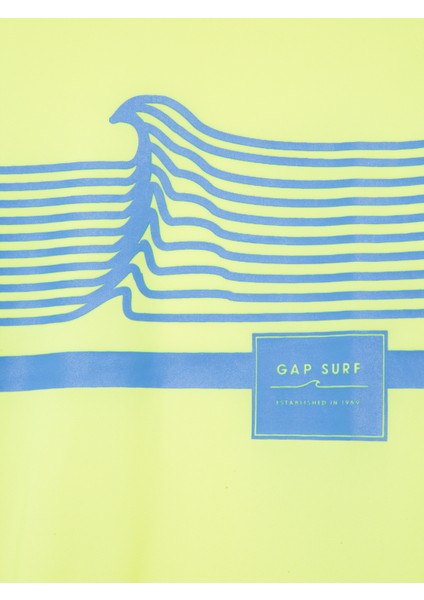 Erkek Çocuk Sarı Grafik Baskılı Mayo T-Shirt modelleri