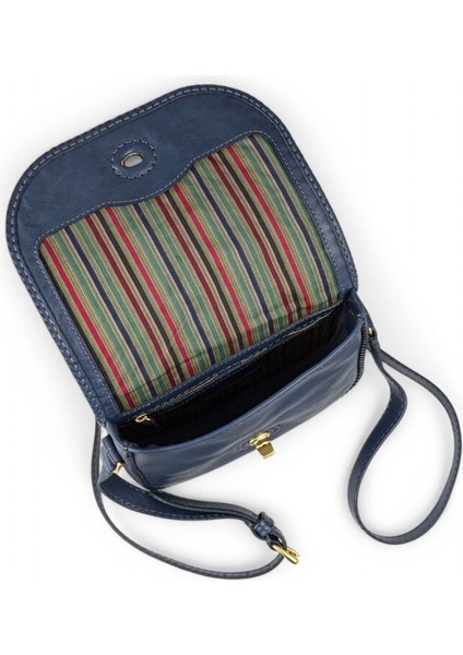 Mol Mavi Deri Kadın Çapraz Askılı Çanta 145 Mol fırsatları