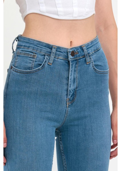 Kadın Düz Renk Jeans modelleri