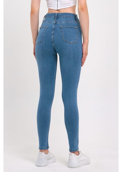 Kadın Düz Renk Jeans indirimleri