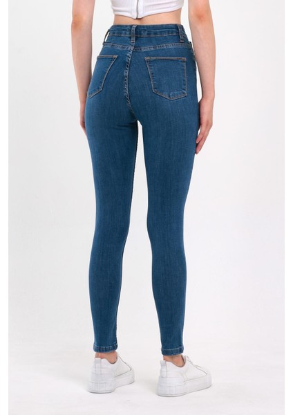 Kadın Tırnaklı Taşlamalı Jeans indirimleri