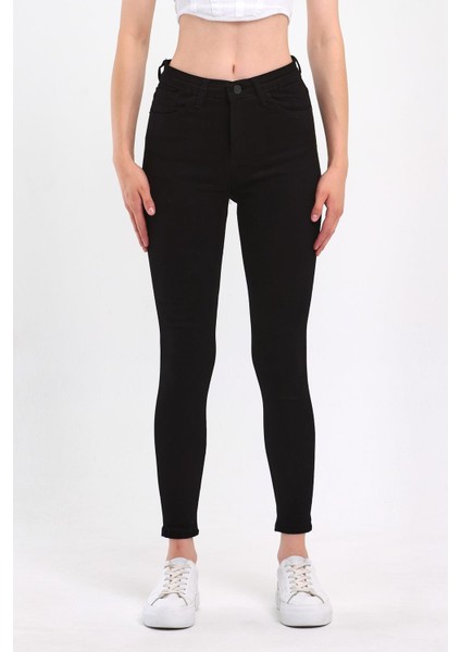 Kadın Düz Renk Jeans