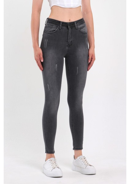 Kadın Tırnaklı Taşlamalı Jeans fiyatları