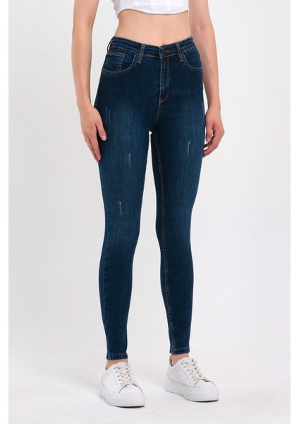 Kadın Tırnaklı Taşlamalı Jeans fiyatları