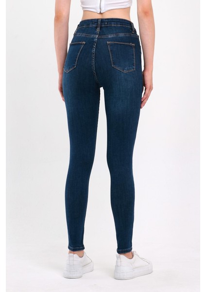 Kadın Tırnaklı Taşlamalı Jeans indirimleri