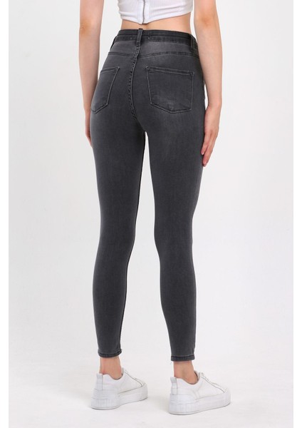 Kadın Tırnaklı Taşlamalı Jeans indirimleri