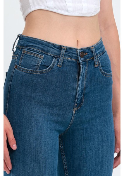 Kadın Düz Renk Jeans modelleri