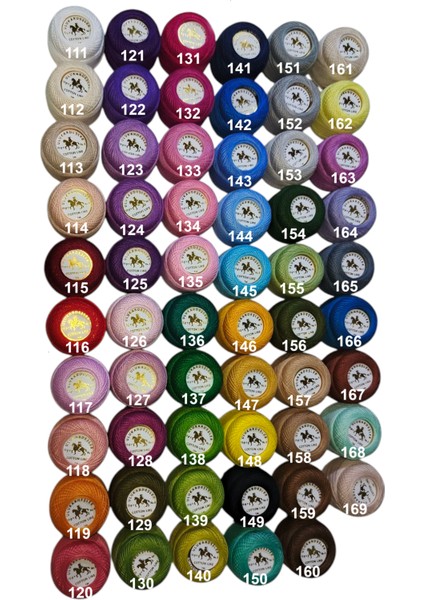 Ulukardeşler Cotton Like Etamin Kanaviçe 8'li Iplik Seti (10 gr - No.8)