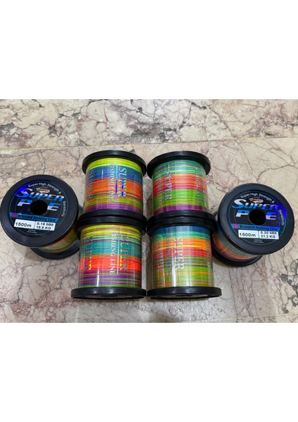 Dacron 9x 1500MT Multi Color Ip Misina
