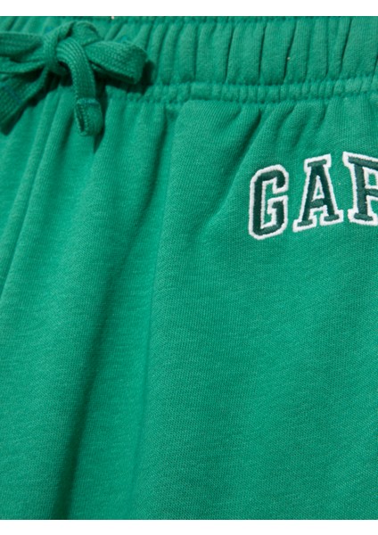 Erkek Çocuk Yeşil Gap Logo Havlu Kumaş Relaxed Jogger Eşofman Altı