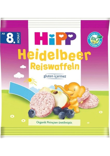 Nessiworld p Organik Yabanmersinli Pirinçli Bebek Gofreti 30 gr