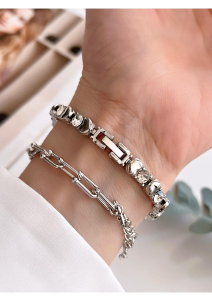 Özel Tasarım Vintage Seri Taşlı Kordon Model Kadın Kol Saati+Bileklik Hediyeli CL8745.C04 fırsatları