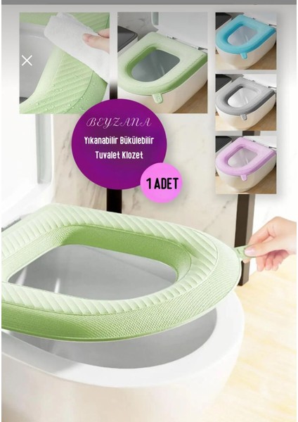 Yıkanabilir Bükülebilir Tuvalet Klozet Kapağı Süngeri Su Geçirmez Klozet Kılıfı Minderi fiyatları