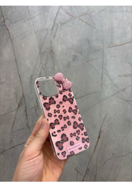 Apple iPhone 16 Pro Max Uyumlu Kılıf Kurdele Desenli Benekli Baskılı Kapak modelleri