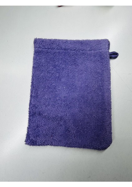 16 x 21 cm Lila Havlu Banyo Kesesi Pamuklu