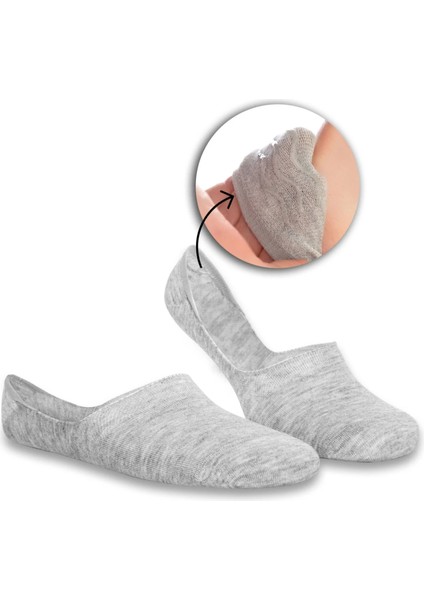 Premium 9'lu Dikişsiz Burunlu Kaydırmaz Silikon Topuklu Bambu Babet Çorap fiyatları