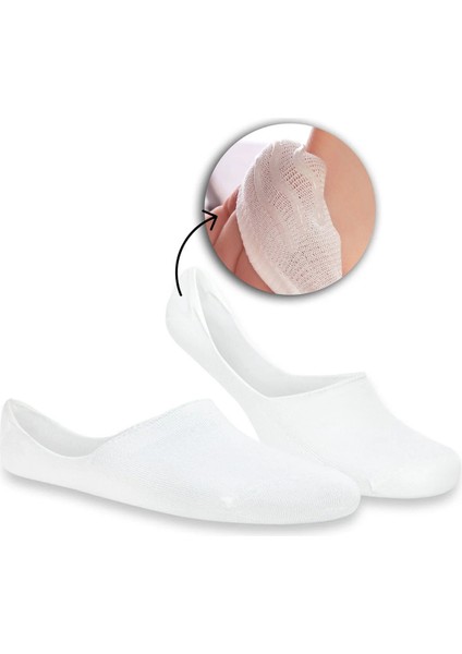 Premium 9'lu Dikişsiz Burunlu Kaydırmaz Silikon Topuklu Bambu Babet Çorap fiyatları