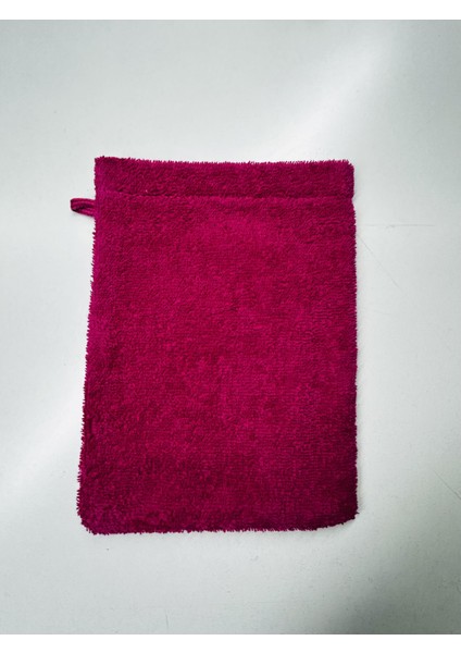 16 x 21 cm Fuşya Havlu Banyo Kesesi Pamuklu