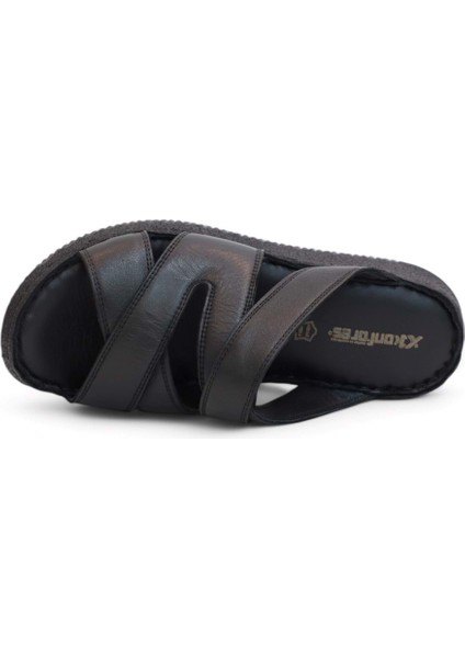 2120 Ultra Hafif Esnek Tabanlı Hakiki Deri Tam Anatomik Kadın Terlik - NKT02120-SIYAH-36 fırsatları