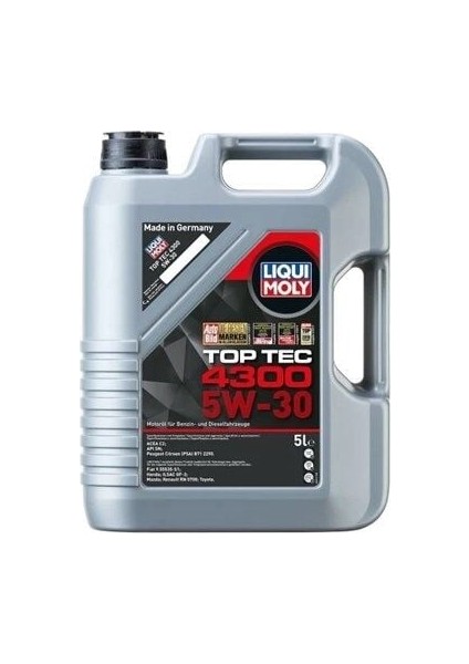 Lıquı Moly Top Tec 4300 5W-30 5 Litre Motor Yağı 01/2025