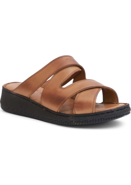 2120 Ultra Hafif Esnek Tabanlı Deri Tam Anatomik Kadın Terlik - NKT02120-TABA-41 indirimleri