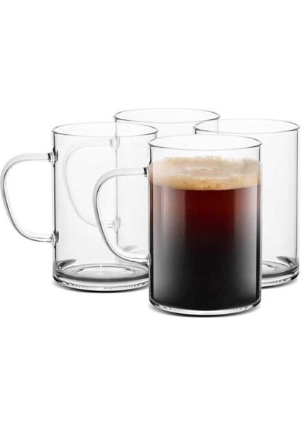 - 9 Adet Aile Boyu Kulple Çay Bardağı Takımı , Kahve ve Sıcak Içeçek Bardağı MK45KR5