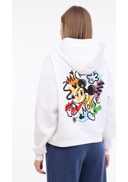 Wl Aprıl 17GFL913 3pr Ekru Kadın Sweatshirt