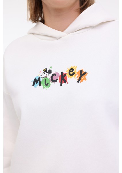 Wl Aprıl 17GFL913 3pr Ekru Kadın Sweatshirt