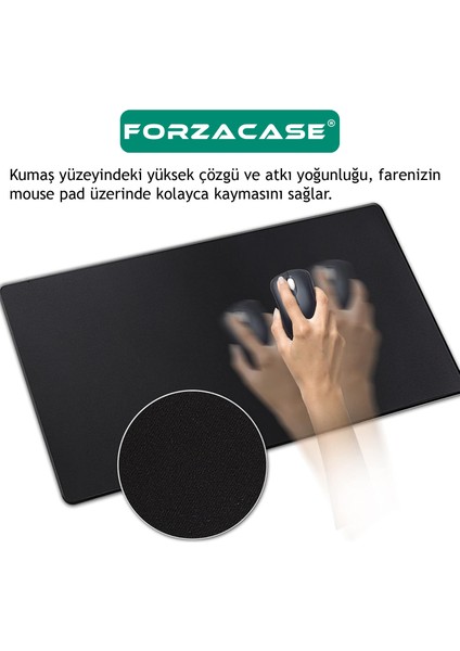 Kaymaz Tabanlı Mouse Pad Büyük Boy Gaming Oyuncu Uyumlu Xl 70 x 30 cm Düz Siyah - FC985