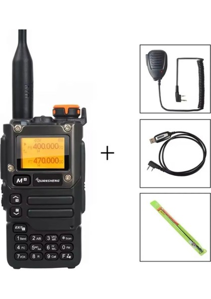 si ile Quansheng Uv-K6 El Telsizi Tkstar Mayk-Program Kablo-Ek Anten Paket