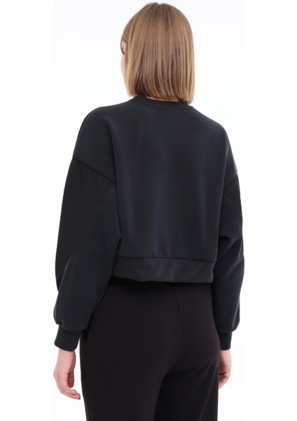 W-Bethany C Neck Swt 4pr Siyah Kadın Sweatshirt