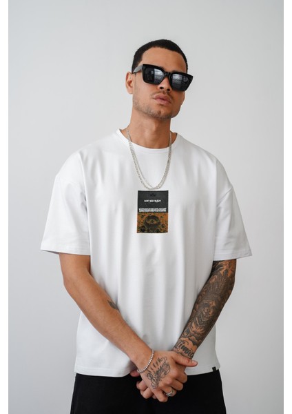 Oversize Kalıp Dont Need Reason Baskılı Unisex Tişört