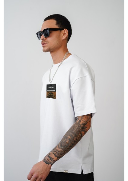 Oversize Kalıp Dont Need Reason Baskılı Unisex Tişört