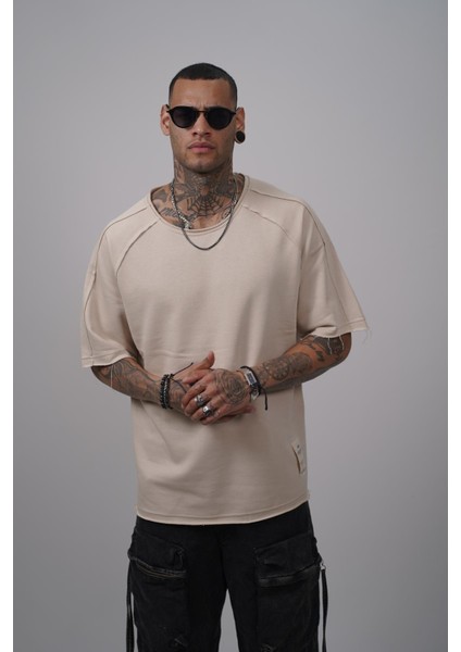 Pis Yaka Oversize Kalıp Reglan Kol Erkek Tişört modelleri