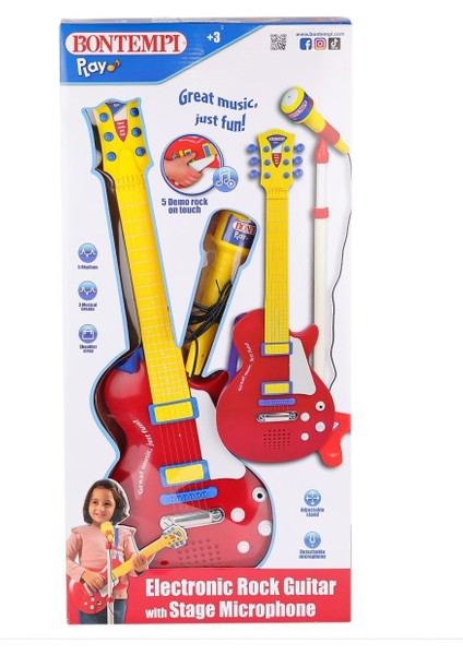 45832 Elektronik Gitar Ayaklı Mikrofon Müzik Seti -Sunman