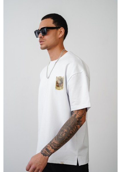 Oversize Kalıp Osmanlı Çarşı Baskılı Unisex Tişört
