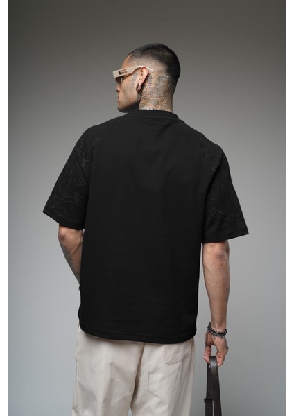 Kabaran Baskılı Reglan Kol Oversize Kalıp Tişört fırsatları