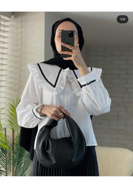 🌸 Zarafetin Yeni Yorumu! Fırfır Detaylı Gömlek 🌸 fiyatları