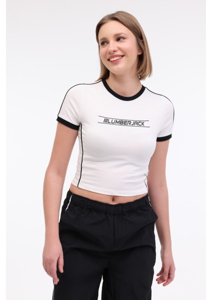 Wl Andı 11SF515 5fx Ekru Kadın Kısa Kol T-Shirt