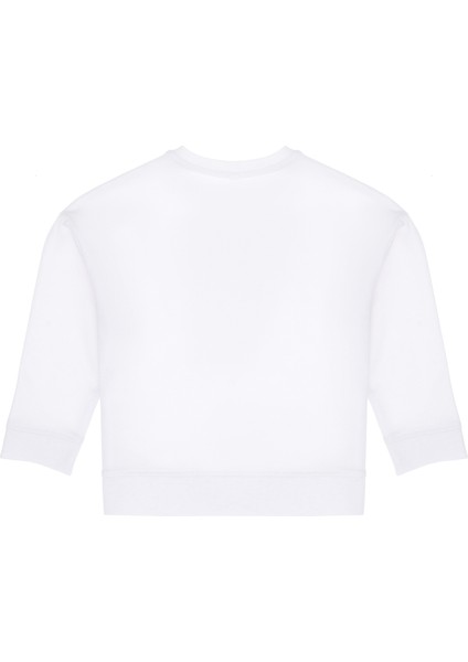Kız Çocuk Beyaz Sweatshirt 50298202-VR013