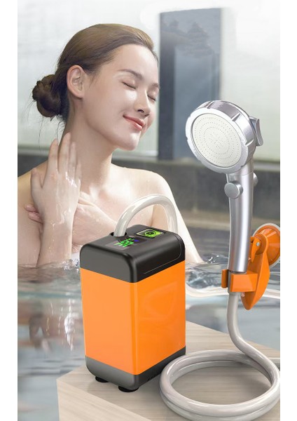 Şarjlı Taşınabilir Kamp Duşu (Su Pompası) Pil Kapasitesi: 7800 Mah