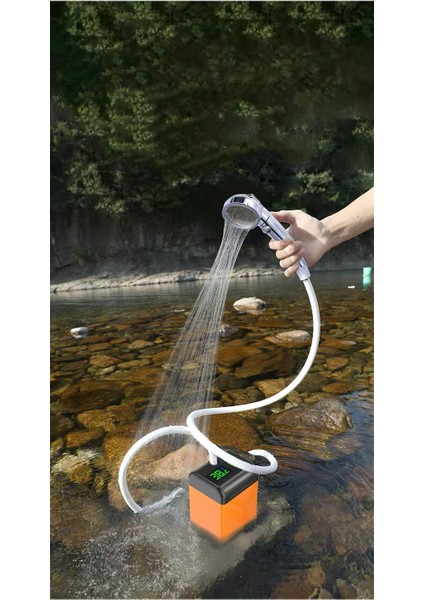 Şarjlı Taşınabilir Kamp Duşu (Su Pompası) Pil Kapasitesi: 7800 Mah fiyatları