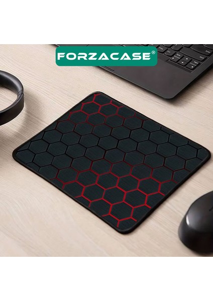 Kaydırmaz Silikon Tabanlı Mat Mouse Pad 30 x 25 cm Altıgen Baskılı - FC986