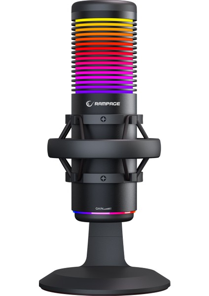Bemol Siyah Rgb Shock Mount Masaüstü Mikrofon