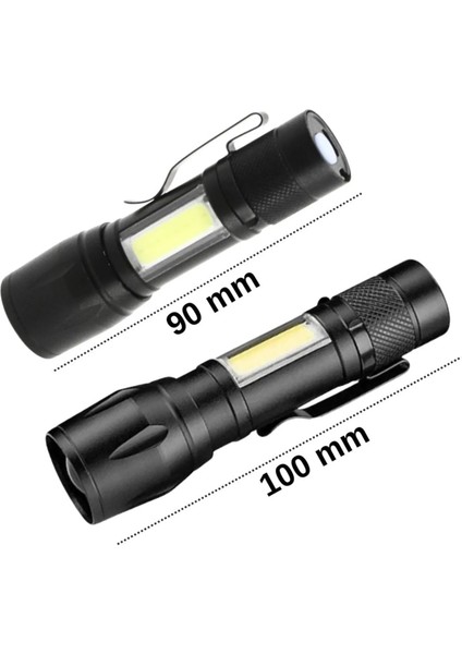 LED Şarjlı El Feneri 5W 800 Lümen US-535 2 Adet fırsatları