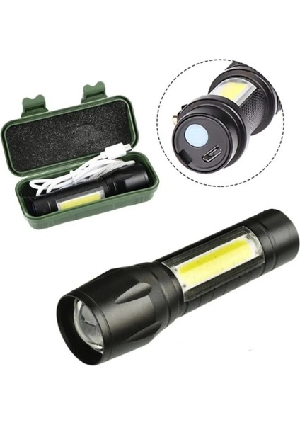 LED Şarjlı El Feneri 5W 800 Lümen US-535 2 Adet indirimleri