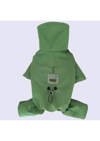 Su Geçirmez İçi Peluşlu Haki Küçük Irk Köpek Tulum Yağmurluk modelleri